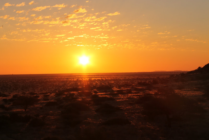 sunset namibia